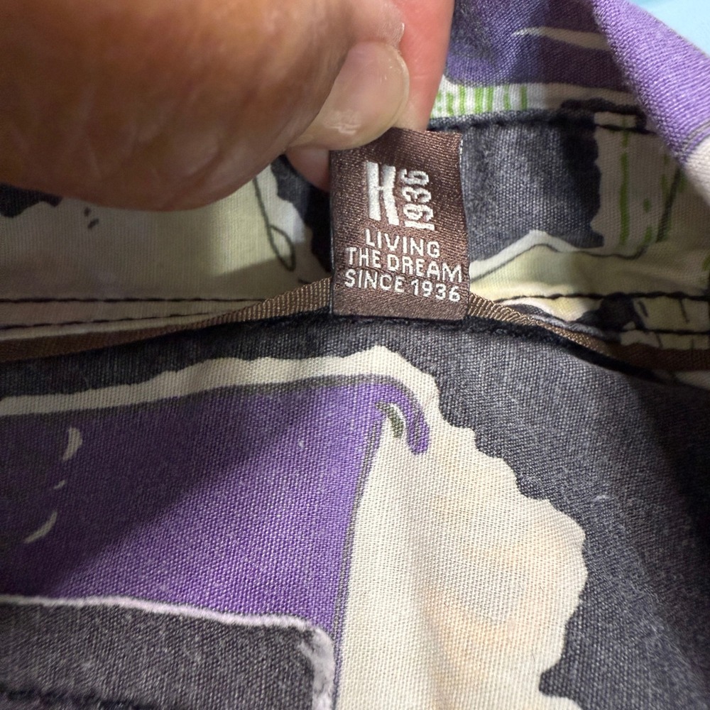 Kahala Mens Tropical Aloha Shirt Size XL Hawaiian Cocktail Print Casual Coastal - Picture 6 of 8